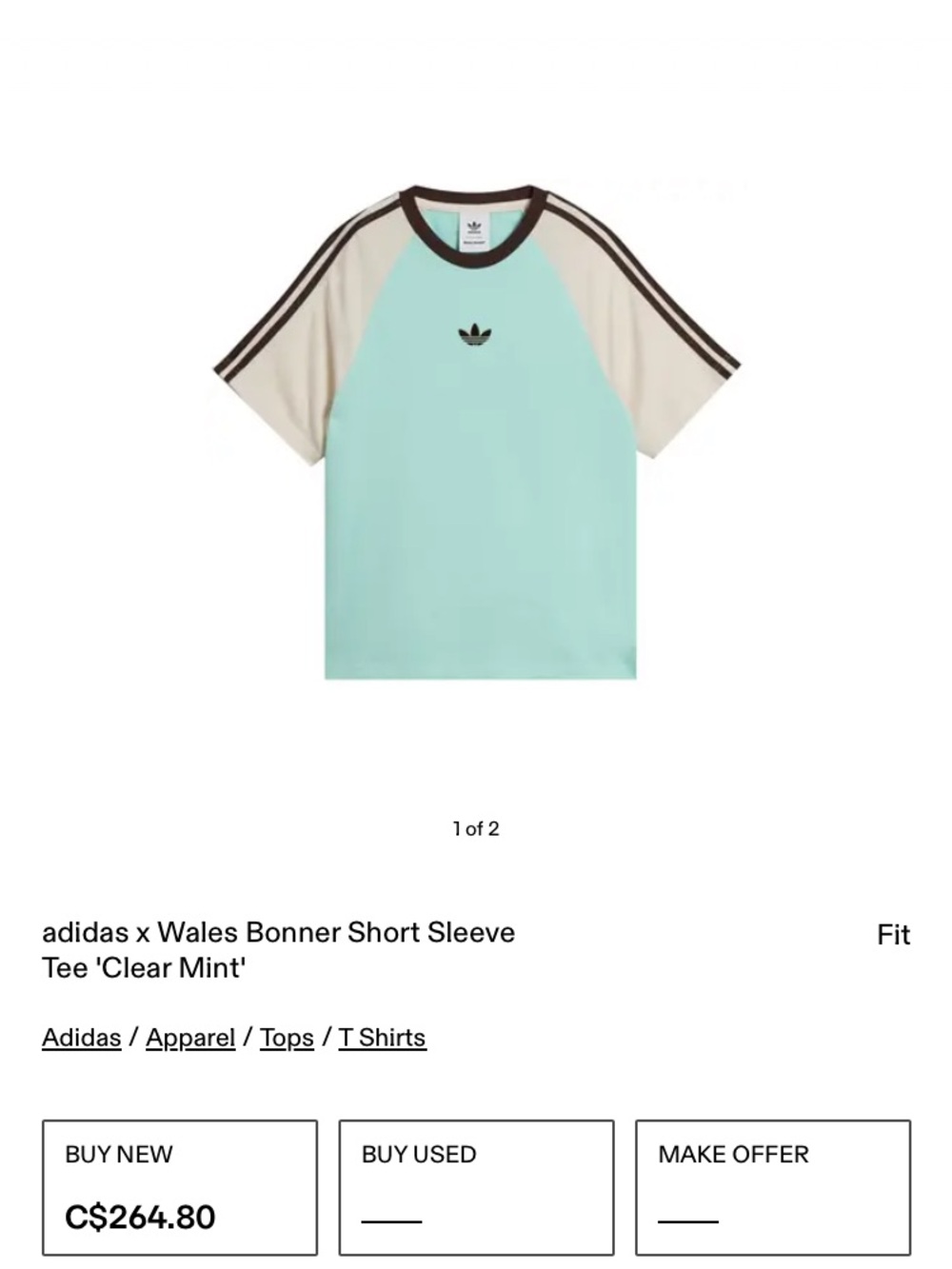 Wales Bonner x Adidas Tshirt Unisex